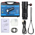 Trustfire DF50S Super Brightness 6500Lm 3-in-1 Scuba Diving Torch With UV Red White Light Underwater 70 Meters for Free Diving