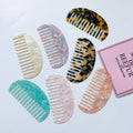 Wholesale Honey Wide Tooth Detangling Pressing Hair Combs Acrylic Acetic Acetate Marble Leopard Pattern Hairdressing Barber Comb