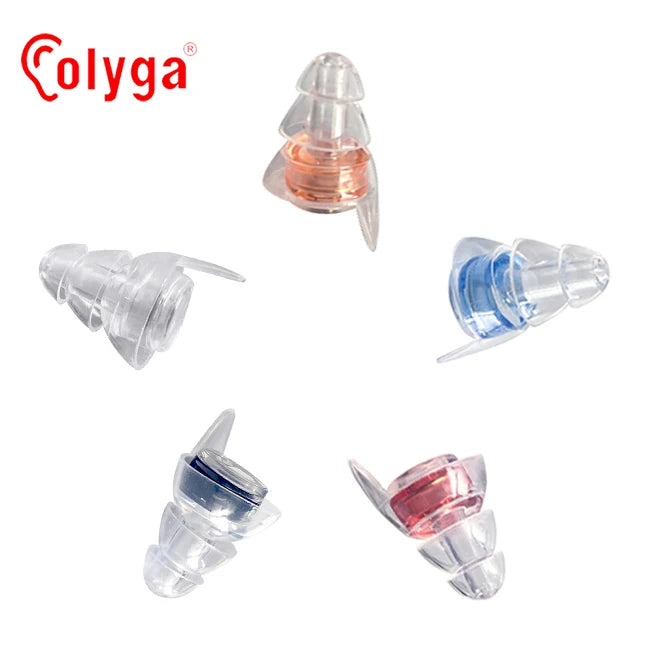 SA-2-2 High-Fidelity Foldable Reusable Silicone Earplugs for Concert Musicians Motorcycle Noise Sensitivity Hearing Protection