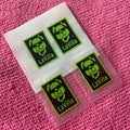 Full Color Printing Dog logo Plastisol Heat Transfer Stickerdurable clear PET Film Iron on Transfer Label for Backpack