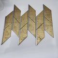 Aysha Golden Color Modern Square Aluminum Plastic Mosaic FileSelf-adhesive for Home Office Decoration Hebei Hot