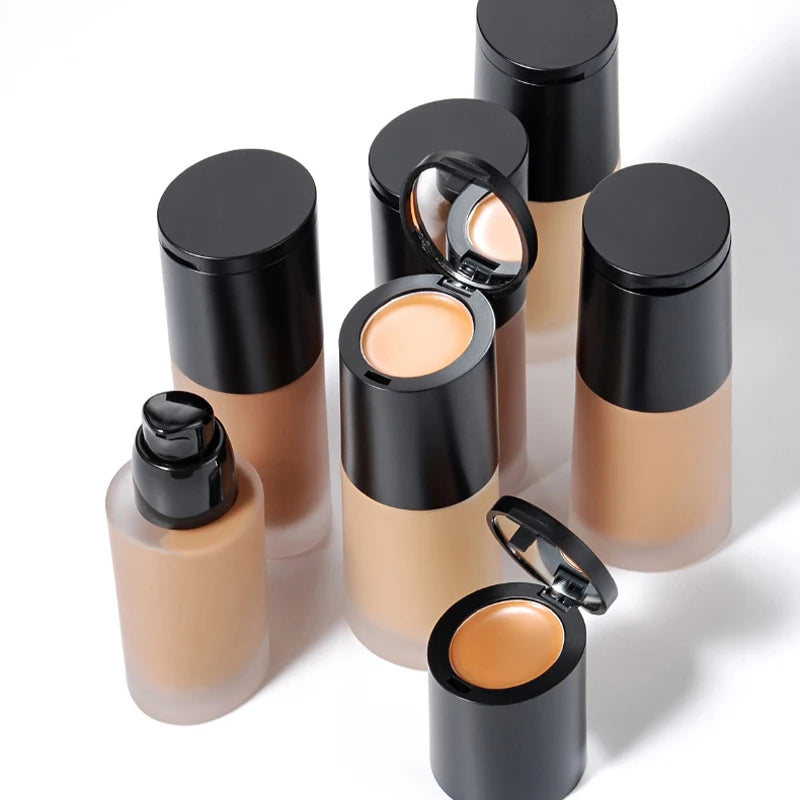 Private Label Full Coverage Makeup Moisturizing Brightening Concealer Waterproof Long Lasting Liquid Foundation for Women