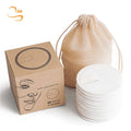 Hot Sales Soft Bamboo Terry Cosmetic Removal Rounds Pad 8cm Reusable Makeup Remover Cleansing Face Wipes