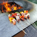 Modern Outdoor Garden Rust Corten Steel BBQ Grill Powder Coated with Style