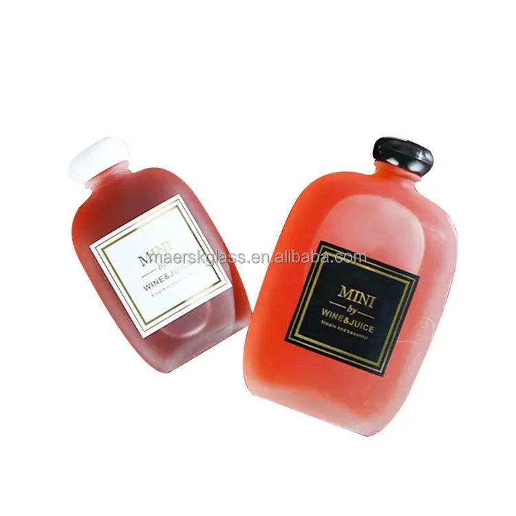 300ml Frosted Glass Juice Bottle with Screw Cap Sealed Fruit Wine Glass Bottle Support Customization Screen Prin