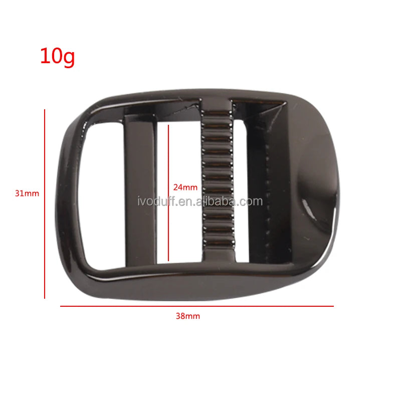 Metal Adjuster Ladder Buckle Hardware Handbag Backpack Bag Shoulder Strap Slider Hook Ladder Lock Buckle