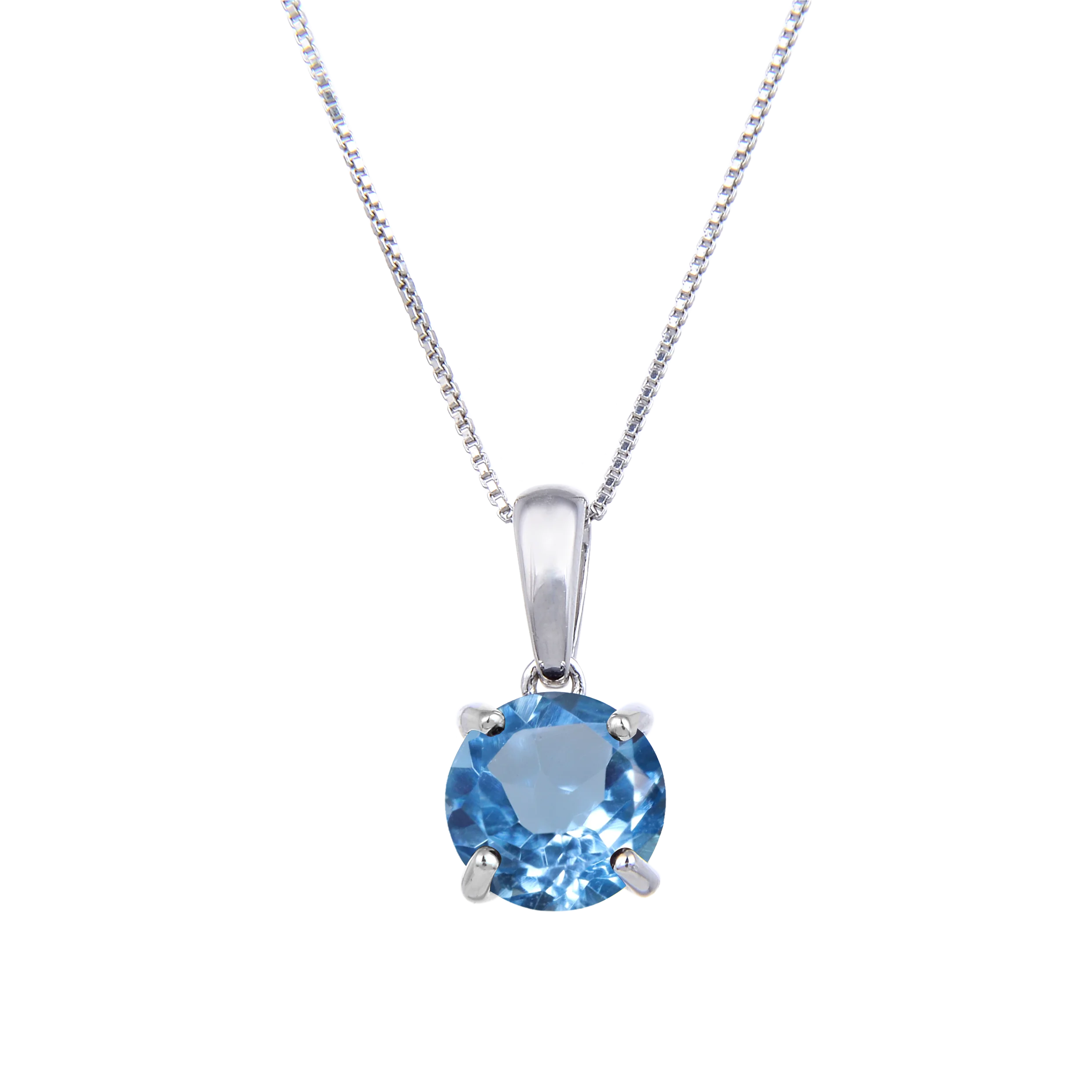 C5035 Abiding Inspired Jewelry Wholesale Fashion Natural Mystic Quartz - Blueish Gemstone 925 Sterling Silver Women Necklace