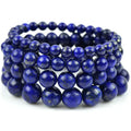 High Quality Blue Lapis Lazuli & Lazurite Bracelet Natural Stone Bead Fashion Jewelry Men Women Birthstone Gift Party Occasions