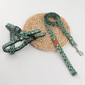 New Soft Breathable Tang Grass Print Pattern Pet Harness and Leash Set for Puppy