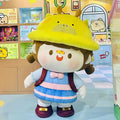 Exhibition Interactive Cute Inflatable Girl Costume for Display Custom Moving Advertising Inflatable Mascot Costume