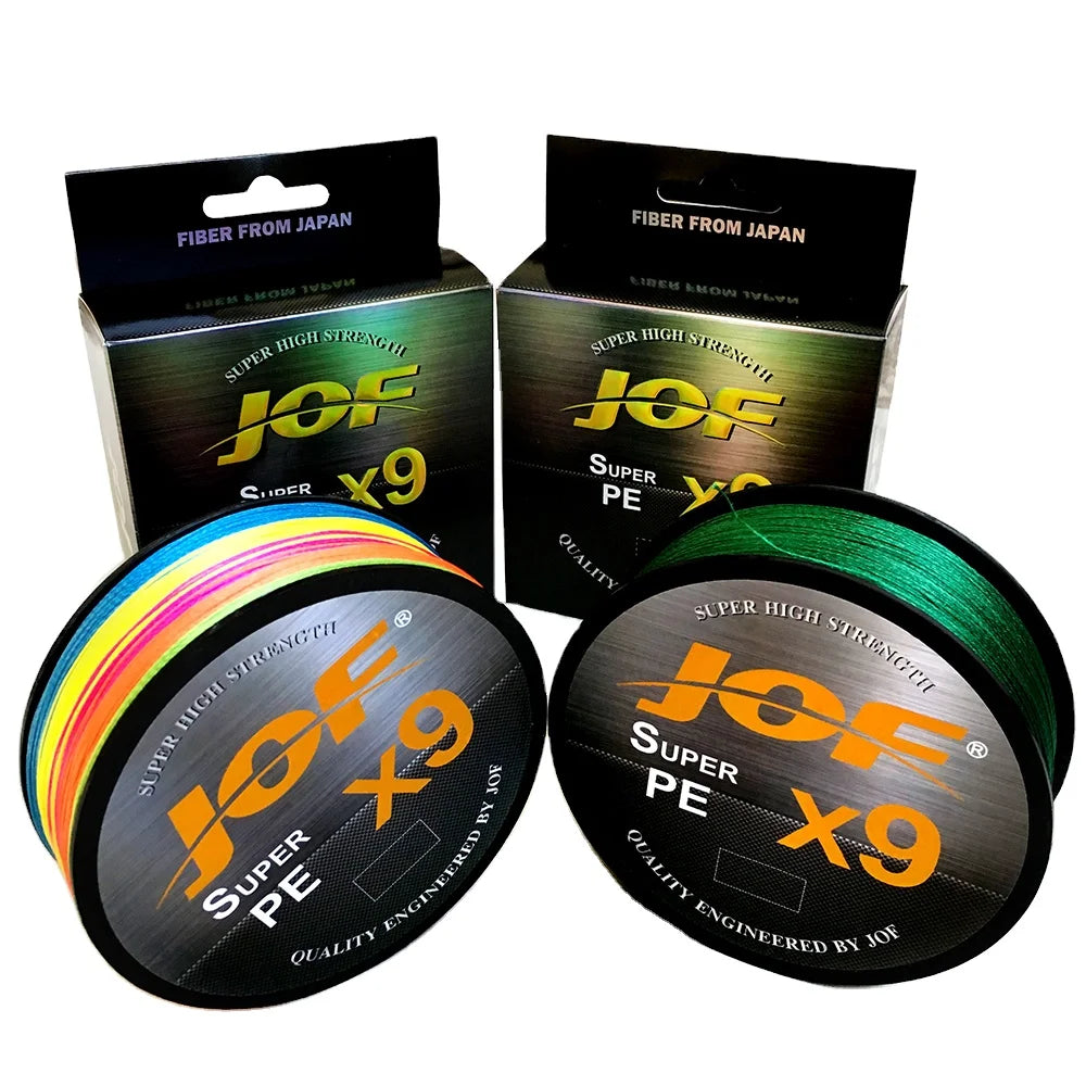 Meirun X9 500M 300M 100M Braided Fishing Line 9 Strands Long Line Fishing MultiColor Multifilament Sea Fishing Line 20-80LB