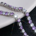 Jinruiya High Quality Zirconia Stainless Steel Zircon Tennis Bracelet Necklace Gold Plated Fashion Jewelry Sets for Women Party