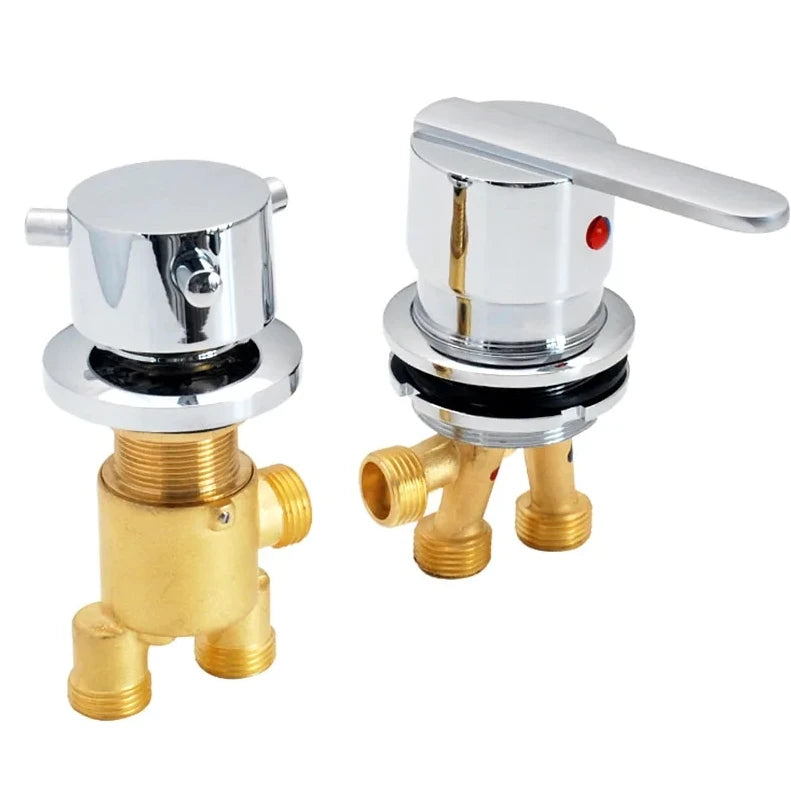 GOGO Copper Bathtub Faucet Thickened Water Mixing Valve Tap Regulating Valve Cold Hot Water Control Switch Bathroom Accessories