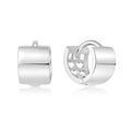 QX Custom OEM Stylish Minimalist Trendy 925 Sterling Silver Fine Jewelry Round Huggie Hoop Women Earring