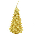 Nice Design  Gold Christmas Tree Shaped Candles Handmade Pillar with Paraffin Wax for Home Decor and Christmas Day