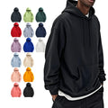Unisex 300G & 330G 100% Cotton Hooded Sweatshirt Heavyweight Streetwear Custom 3D Embroidery Weight Dyed for Men Hoodies