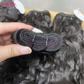 Raw Brazilian Human Hair Bundles Cuticle Aligned Virgin Remy Italian Curl MegaBDM