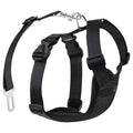 Polyester Nylon Padded Breathable Oxford Fabric Pet Dog Harness Vest Safe Seat Belt Leashes Set