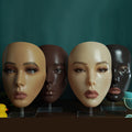 AFELLOW Cheap Mannequin Full Silica Gel Face Makeup Practice Board Makeup Face Practice Board
