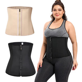 Plus Size Women's Slim Waist Waist Trainer Belts Breathable Latex Colombianas Fajas Nonwoven Weaving Method Waist Cinchers