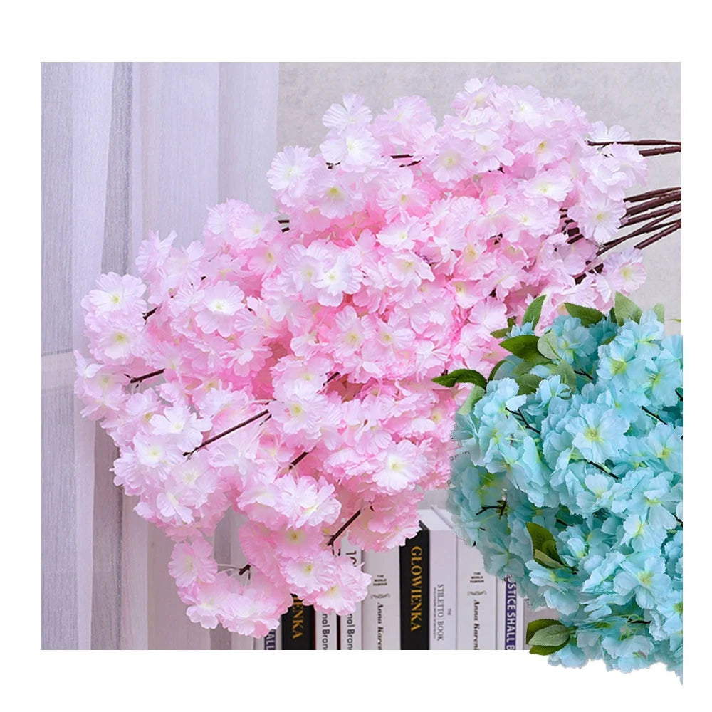 Indoor Wedding Graduation Mother's Day Artificial Silk Cherry Blossom Centerpieces Table Decoration for Sale
