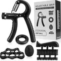 5PCS Adjustable Hand Grip Gripper Trainer Set Muscle Building Exercise Equipment Fitness Trainer Made of Silicone and Metal