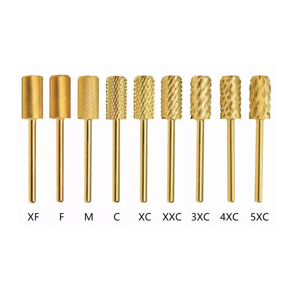 Carbide Nail Drill Bit Large Barrel Smooth Top Carbide Nail Milling Cutter Nail E-file Carbide Bit