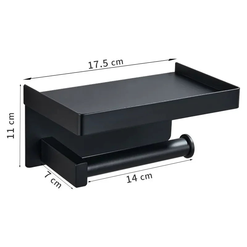 New Popular Organizer Toilet Paper Holder Stainless Steel Bathroom Paper Holder Metal Toilet Tissue Rack