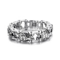 KALEN Hip Hop Biker Motorcycle Zodiac Chain Lion Bracelets Stainless Steel for Men
