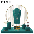 DIGU Jewelry Display Set Custom Jewellery Earrings Necklace Bracelet Ring Watch Jewelry Packaging Display Stand
