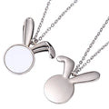Home Decor Sublimation Bunny Necklaces for Easter/Birthday Use