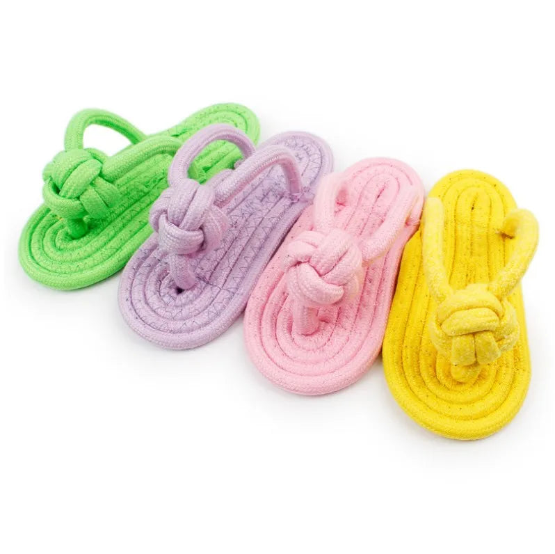 Wholesale Dog Cotton Nylon Rope Shape Clipper Candy Color Multi Choice Sustainable Chew Toys