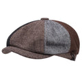 Vintage Autumn Winter Short Brim Solid Color Men Newsboy Hat Korean Version Unisex Fashion Painter Hat Beret