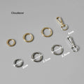 Gold Silver Hardware Buckle Carabiner 20mm 25mm 28mm Ring Manufacturer Custom Logo Bag Mobile Phone Chain DIY Jewelry Accessory
