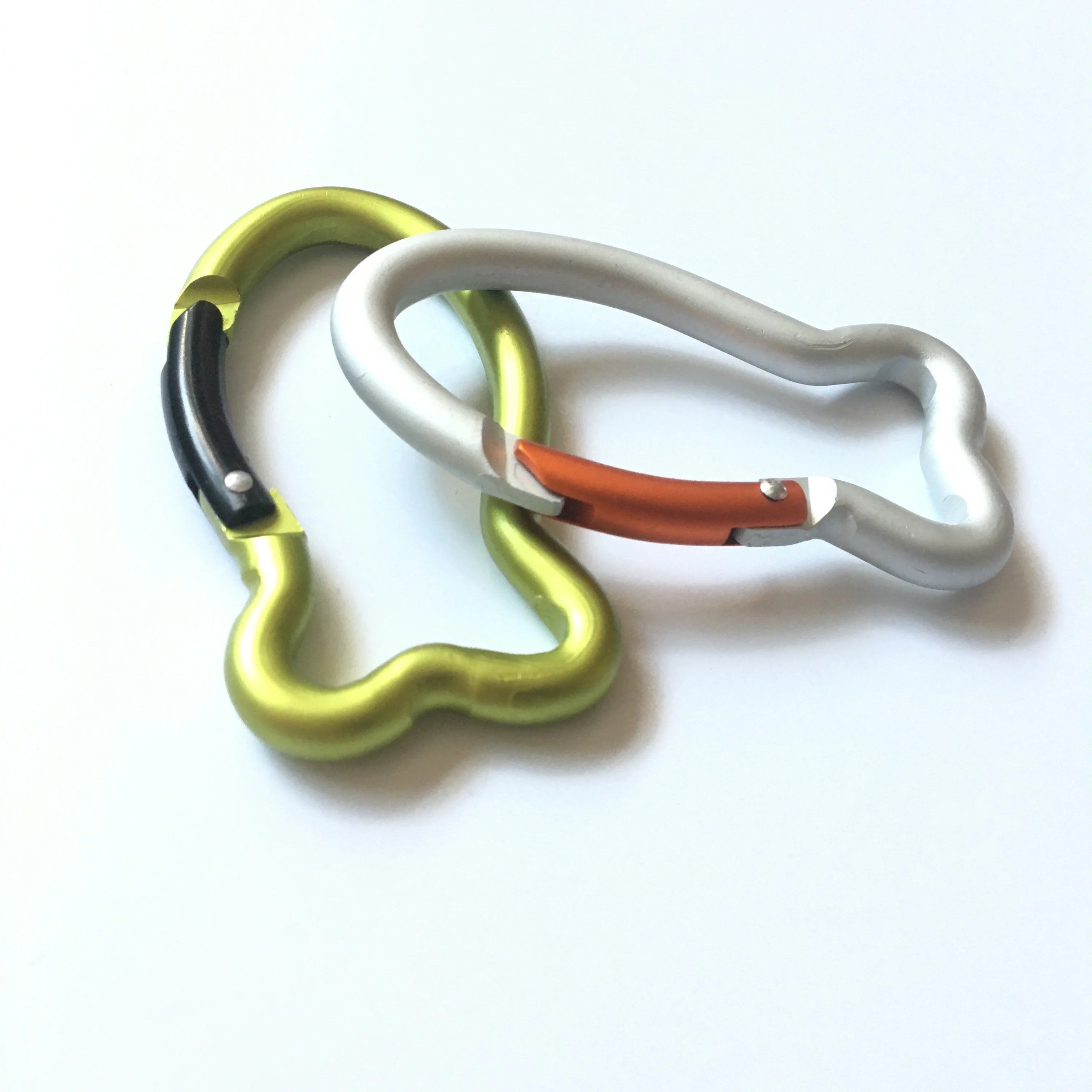 ShuoKe Aluminum Outdoor Sports Camping Hiking Rocking Multi-Size Fish Shaped Carabiner