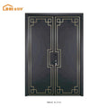 Custom Home Luxury House Metal Front Door Design Front Double Steel Cast Enter Door