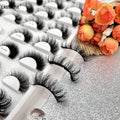 20MM 3D Faux Mink Russian Strip Eyelashes Russian D Curl Strip Lashes Winged Eyelash Extensions C D Dd Curl Lash Strips