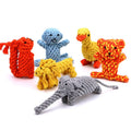 Animal Shape Cotton Rope Dog Chew Cleaning Teeth Toy for Pet