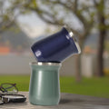 Wholesale Eco-Friendly Minimalist Design Stainless Steel 4oz 8oz Yerba Mate Cup Double Wall Insulated Vacuum Tea Cup Tumbler