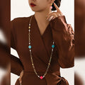 MEIZI 18K Gold Plated Dubai Wedding Jewelry Set Wholesale Copper Body Chain and Diamond Earring for Parties Engagements Gifts