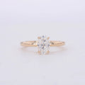 Starsgem Hot Sale  5*8mm 1ct Oval Cut DEF Moissnaite 10k Yellow Gold  Solitaire Ring