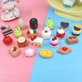 Lovely Simulation Dessert Miniature Cake Flat Back Resin Cabochon Doll House Mini Food Toys for DIY Craft Decoration