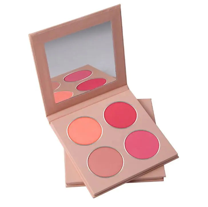 Professional Makeup Blush Palette 4 Colors Great Pigment MegaBDM