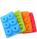 Donuts Pan 100% Non Stick Silicone Donuts Mold for 6 Full Size Donuts BPA Free Mold Sheet Tray Easy Clean