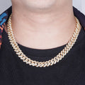 Starsgem Ready to Ship Hot Sale  S925 Silver Plating Gold  Moissanite Cuban Necklace Suitable Men and Women.