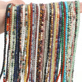Wholesale Smooth 2MM/3MM round Loose Stone Beads Agate/Jade/Garnet/Lapis Lazuli for Jewelry Making DIY