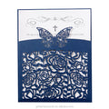 Wholesale Laser Rose and Butterfly Pattern Wedding Invitation Card Custom Laser Cut butterfly Birthday Invitations