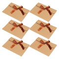 Brown Kraft Paper Envelopes for Christmas With Ribbon Vintage Envelopes for Thanksgiving