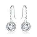 Drop Moissanite Earrings Custom Designer Jewelry Luxury Women Fine Gemstone Jewelry Earrings 925 Sterling Silver Diamond Earring