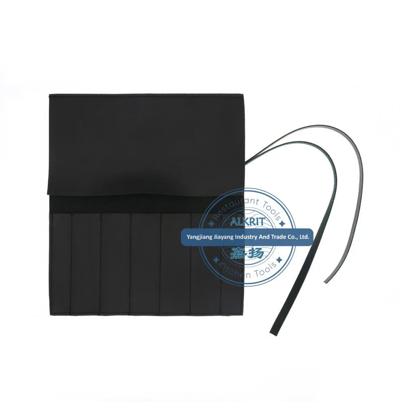 (ALCT-ST022) (Only Bag) PU Leather Chef Tool 5-7 Slots Small Portable Rolling Bag for 5-7 Tools for Spoon Tweezer Spatula